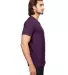 6752 Anvil  Triblend V-Neck T-Shirt in Hth aubergine side view
