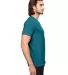 6752 Anvil  Triblend V-Neck T-Shirt in Hth galop blue side view