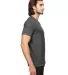 6752 Anvil  Triblend V-Neck T-Shirt in Hth dark grey side view
