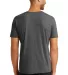 6752 Anvil  Triblend V-Neck T-Shirt in Hth dark grey back view