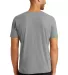 6752 Anvil  Triblend V-Neck T-Shirt in Heather grey back view