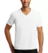 6752 Anvil  Triblend V-Neck T-Shirt in White front view