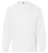 5204 C2 Sport  Youth Long Sleeve T-Shirt White front view
