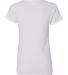 5V00L Gildan Heavy Cotton™ Ladies' V-Neck T-Shir WHITE back view