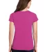 5V00L Gildan Heavy Cotton™ Ladies' V-Neck T-Shir in Heliconia back view