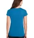 5V00L Gildan Heavy Cotton™ Ladies' V-Neck T-Shir in Sapphire back view