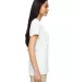 5V00L Gildan Heavy Cotton™ Ladies' V-Neck T-Shir in White side view
