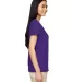 5V00L Gildan Heavy Cotton™ Ladies' V-Neck T-Shir in Purple side view