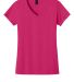 5V00L Gildan Heavy Cotton Ladies V Neck T Shirts in Heliconia