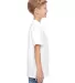 498Y Hanes Youth Perfect-T T-Shirt White side view