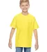 498Y Hanes Youth Perfect-T T-Shirt Yellow front view