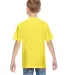 498Y Hanes Youth Perfect-T T-Shirt Yellow back view
