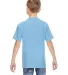 498Y Hanes Youth Perfect-T T-Shirt Light Blue back view
