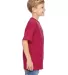 498Y Hanes Youth Perfect-T T-Shirt Deep Red side view