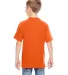 498Y Hanes Youth Perfect-T T-Shirt Orange back view