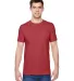 SF45 Fruit of the Loom Adult Sofspun™ T-Shirt Brick Heather front view
