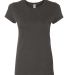 SFJ Fruit of the Loom Ladies' Sofspun™ Junior Fi Charcoal Grey front view