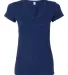 SFJV Fruit of the Loom Ladies' Sofspun™ Junior F Admiral Blue front view