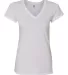 SFJV Fruit of the Loom Ladies' Sofspun™ Junior F White front view