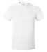 4980 Hanes 4.5 ounce Ring-Spun T-shirt White front view