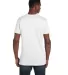 4980 Hanes 4.5 ounce Ring-Spun T-shirt White back view