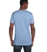 Hanes 4980 Ring-Spun T-shirt Light Blue back view