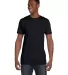 Hanes 4980 Ring-Spun T-shirt Black front view