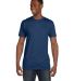 4980 Hanes 4.5 ounce Ring-Spun T-shirt Heather Navy front view