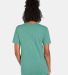 4980 Hanes 4.5 ounce Ring-Spun T-shirt Marbled Green Clay back view