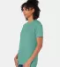 Hanes 4980 Ring-Spun T-shirt Marbled Green Clay side view
