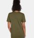 4980 Hanes 4.5 ounce Ring-Spun T-shirt Military Green Heather back view