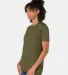 Hanes 4980 Ring-Spun T-shirt Military Green Heather side view