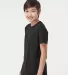 0235TC Tultex Youth Fine Jersey Tee in Black side view