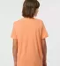 0235TC Tultex Youth Fine Jersey Tee in Heather cantaloupe back view