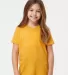 0235TC Tultex Youth Fine Jersey Tee in Heather mellow yellow front view