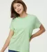 0235TC Tultex Youth Fine Jersey Tee in Heather neo mint front view