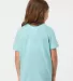 0235TC Tultex Youth Fine Jersey Tee in Heather purist blue back view