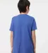 0235TC Tultex Youth Fine Jersey Tee in Heather royal back view