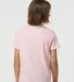 0235TC Tultex Youth Fine Jersey Tee in Pink back view