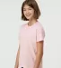 0235TC Tultex Youth Fine Jersey Tee in Pink side view