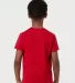 0235TC Tultex Youth Fine Jersey Tee in Red back view