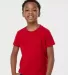 0235TC Tultex Youth Fine Jersey Tee in Red front view