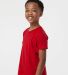 0235TC Tultex Youth Fine Jersey Tee in Red side view