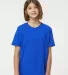 0235TC Tultex Youth Fine Jersey Tee in Royal front view
