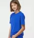 0235TC Tultex Youth Fine Jersey Tee in Royal side view