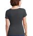 DM106L District Made® Ladies Perfect Weight® Sco Charcoal back view