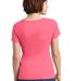 DM106L District Made® Ladies Perfect Weight® Sco Coral back view