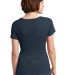DM106L District Made® Ladies Perfect Weight® Sco New Navy back view