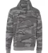 B8615 Burnside - Camo Full-Zip Hooded Sweatshirt Black Camo back view
