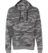 B8615 Burnside - Camo Full-Zip Hooded Sweatshirt Black Camo front view